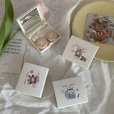 Estuche para lentes de contacto de colores con diseño de conejo de Ins Creative Niche